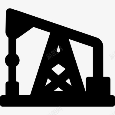 油田建筑物工业建筑图标图标