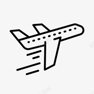 飞机航班旅客图标图标