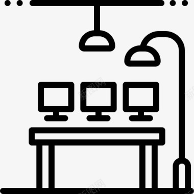 工作地点办公室图标图标