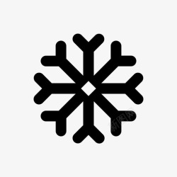 雪冻冰冻雪图标高清图片
