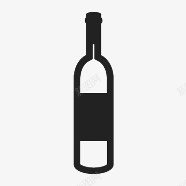 赤霞珠红酒酒瓶图标图标