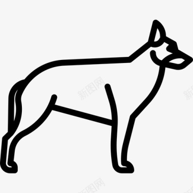 德国牧羊犬犬种全身直系图标图标