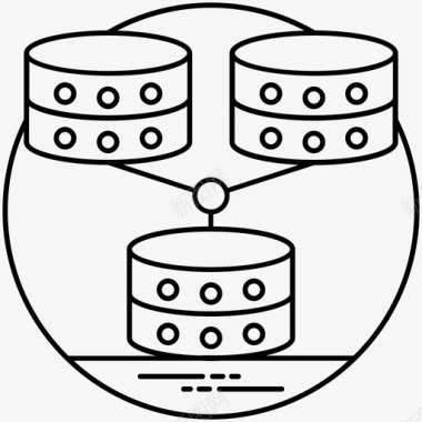 主机模型网络数据库数据库模型数据库系统图标图标
