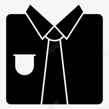 衬衫衣服领带图标图标