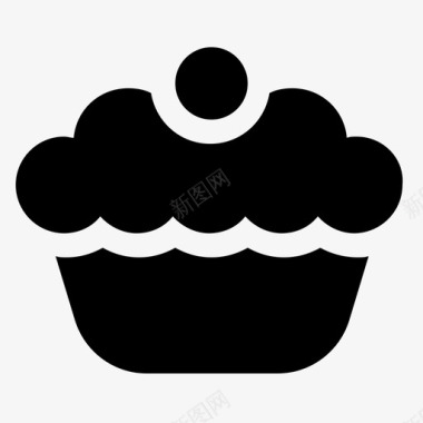 纸杯蛋糕草莓蛋糕巧克力蛋糕图标图标