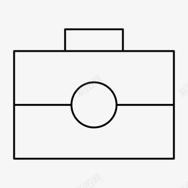 手提行李包手提箱公文包食物图标图标