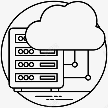 数据信息表格云存储云计算云数据库图标图标