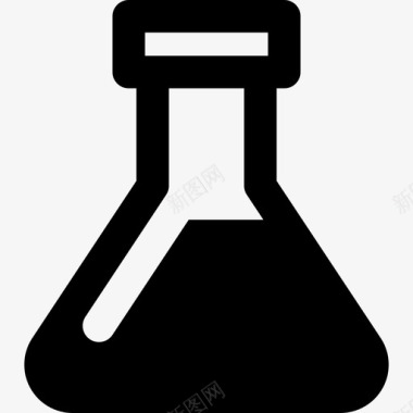 烧瓶教育化学实验室图标图标