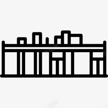 史蒂芬霍尔平面别墅著名的房子直线型图标图标
