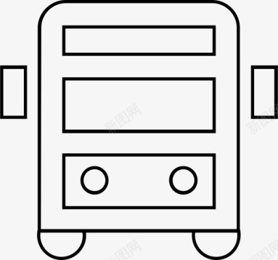 校车设计公共汽车驾驶公共交通图标图标