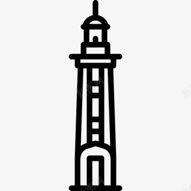 旧金山巨人灯塔美国直线图标图标