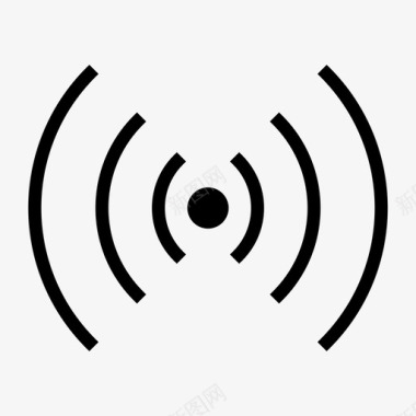 WIFI网络网络连接热点图标图标