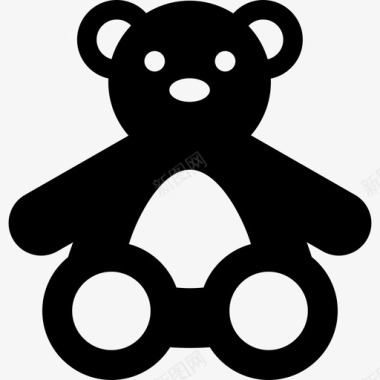 泰迪熊动物圣诞礼物图标图标