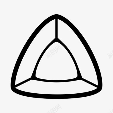 曲线三角石曲线三角形宝石图标图标