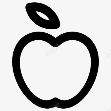 苹果教育元素大胆圆润图标图标