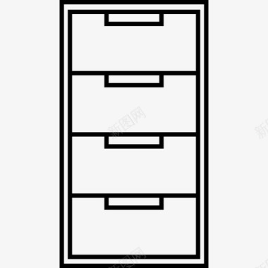 床头柜现代家具图标图标