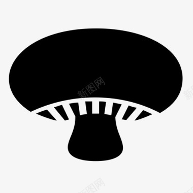 蘑菇食品新鲜图标图标