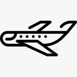 飞机运输物流飞机运输物流交付说明图标高清图片