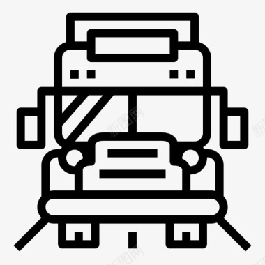 校车上学校车教育交通图标图标