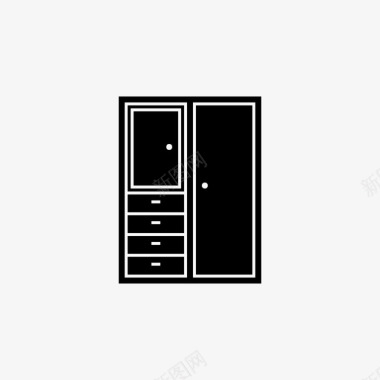 衣柜衣橱橱柜图标图标
