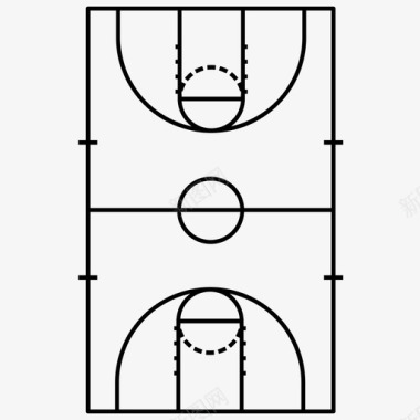 篮球筐篮球场nba体育图标图标