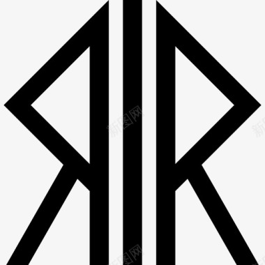 概述符号形状北欧异教形状宗教符号图标图标