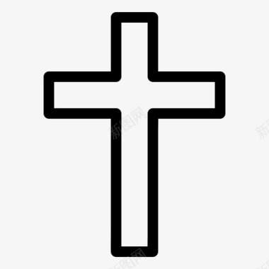 十字架标志基督教十字架耶稣图标图标