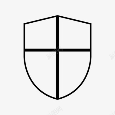盾牌徽章武力图标图标