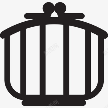 精品时尚童装钱包时尚和精品线性图标图标