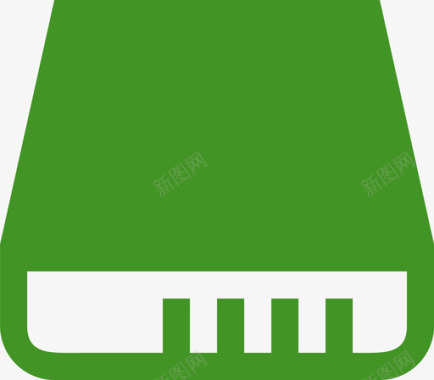 绿色背景磁盘 －绿色图标