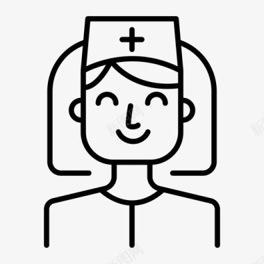 护士护士护理诊所图标图标