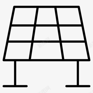 电池的能量太阳能电池板太阳能电池板图标图标