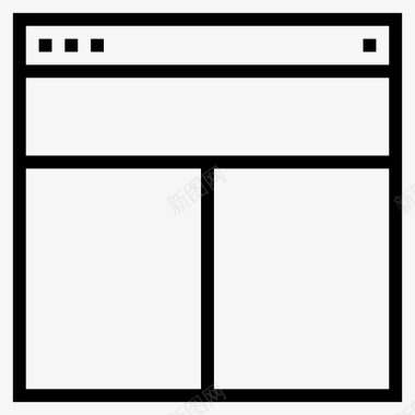 布局柱网站和用户界面互联网布局图标图标