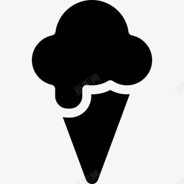 冰淇淋食物马戏团馅料图标图标