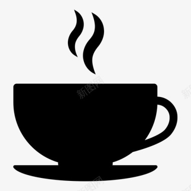 茶杯香气饮料图标图标