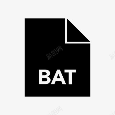 BAT文件文件格式glyphbat粗体图标图标