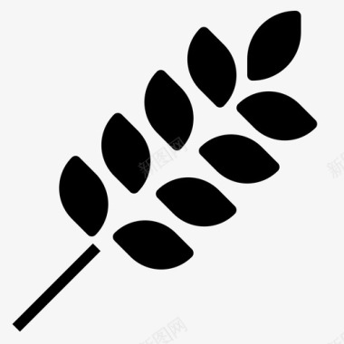 面筋串谷物食品面筋图标图标