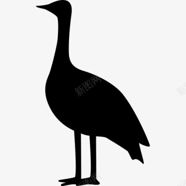 丹顶鹤动物鸟类的剪影图标图标