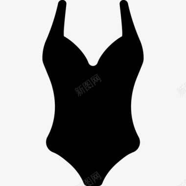 女性服装女性泳装时尚服装偶像图标图标