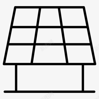 太阳能板光电板太阳能图标图标
