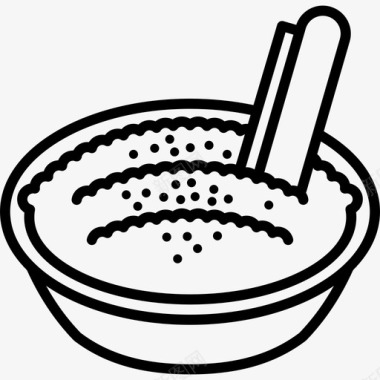 米饭布丁食物西班牙食物图标图标