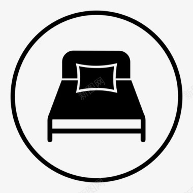 床卧室小床图标图标