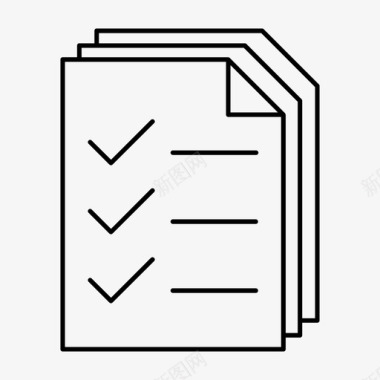 欧美单张设计文件便条单张图标图标