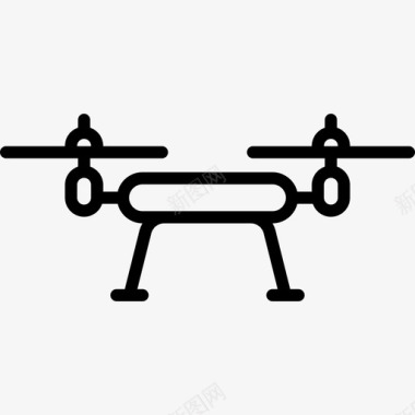 矢量无人机免抠PNG无人机无人机和无人机直线型图标图标