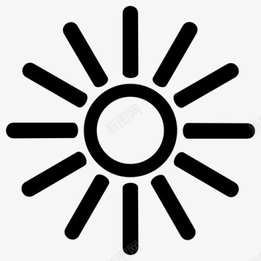 太阳辉光光线图标图标