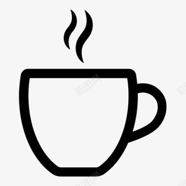 热杯咖啡马克杯图标图标