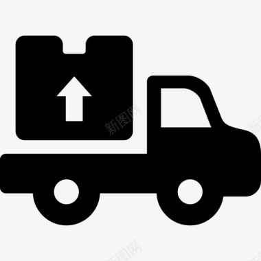 送货卡车卡车运输送货卡车图标图标
