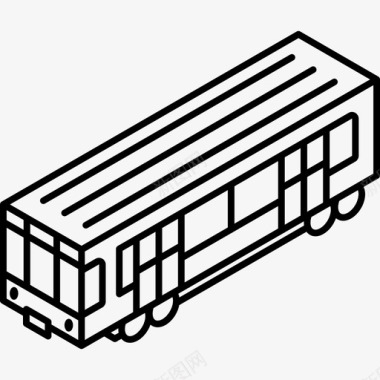公交地铁标识地铁运输等距运输图标图标