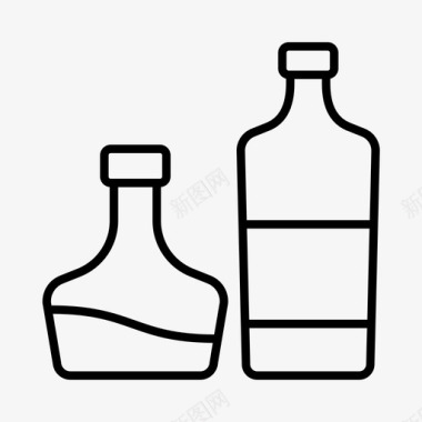 饮料图片瓶子酒调味品图标图标