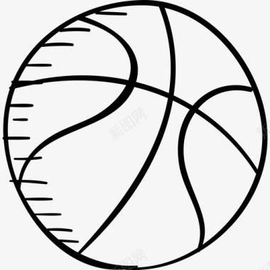篮球学校手工制作黑色图标图标